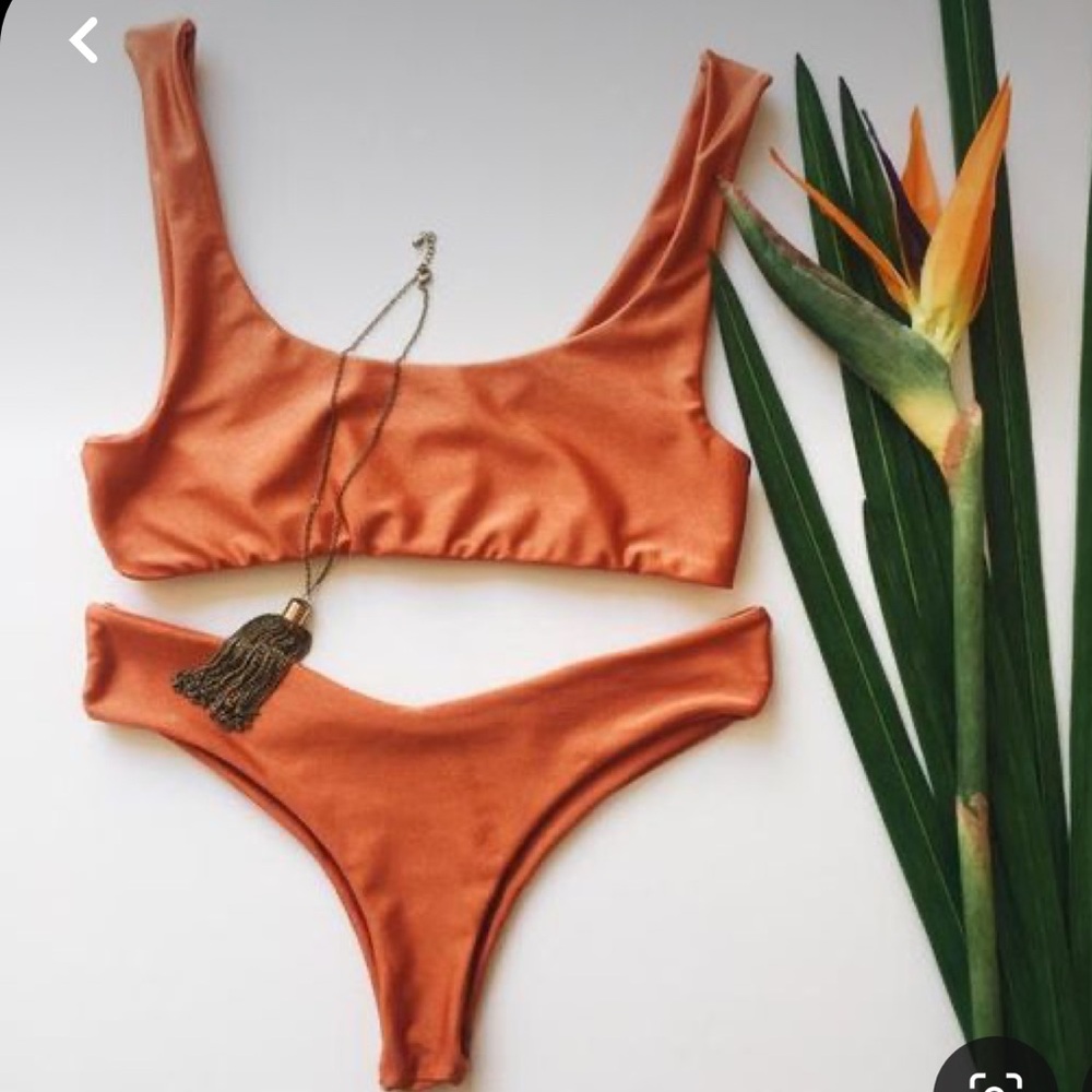 Serei Swim Dara Top and Kaliyan Bottoms in Rust